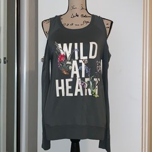 Express Cold Shoulder Top